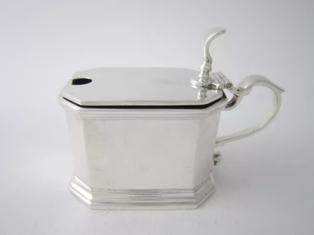 Antique George V Sterling Silver Mustard Pot - 1912 by S. W. Smith & Co.