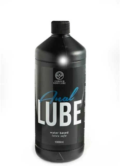 Cobeco Gel lubricante sexual para sexo anal base agua 1000 ml,no mancha,no pega