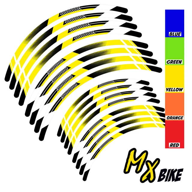 Arrow Dirt Bike Rim Wraps Sticker For Kawasaki KLX 250 H T 06-14 12 13