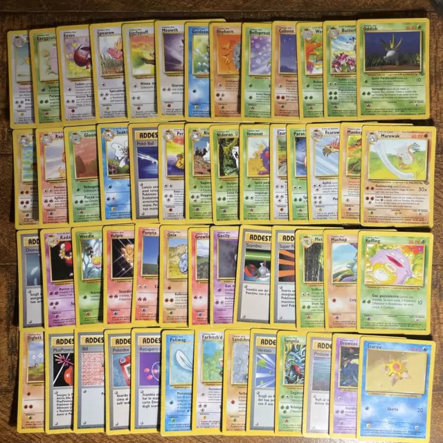 Pokemon Set Base Jungle Lotto Carte Originali ✅ Vintage Italiane No Charizard