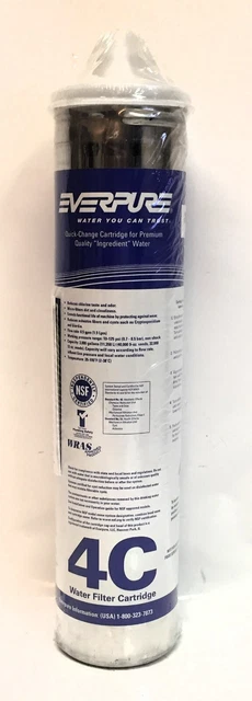 NEW Genuine EVERPURE 4C Water Filter Cartridge USA Made NSF Factory SEALED