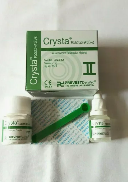 Verre ionomère Ciment de restauration pour cavité dentaire Crysta (micron)...