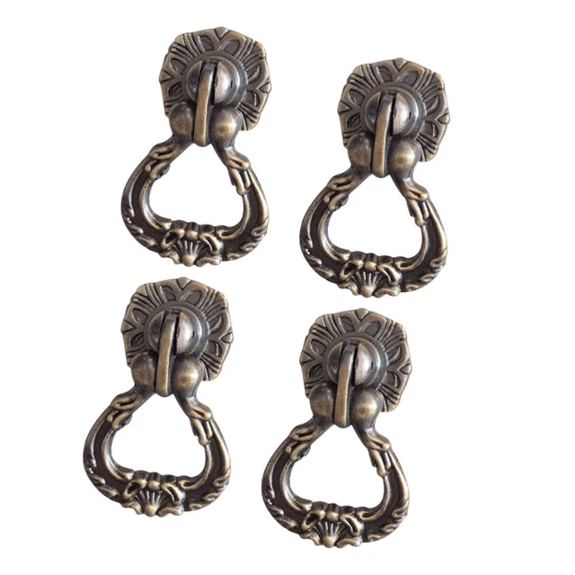4 Pcs Cupboard Handle Drawer Closet Door Knobs Cabinet Zinc Alloy