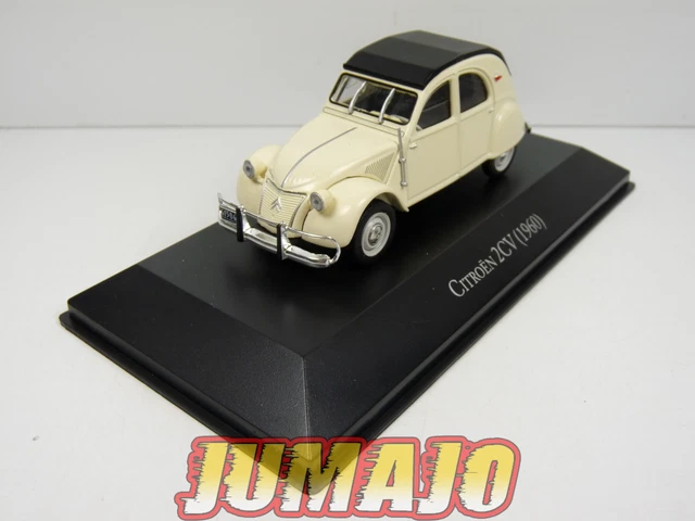 Miniature Citroën 2CV 1980 - Minichamps 1/43 - Jaune Toit Noir - Paul's Model Art
