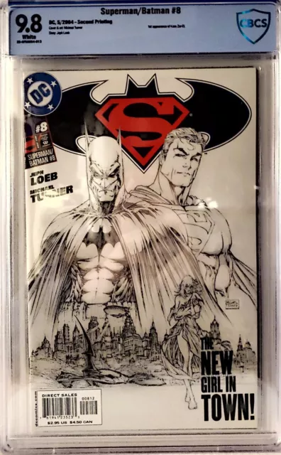 Superman/Batman #8 CGC 9.8 1st appearance of Kara Zor-el 2nd print sketch