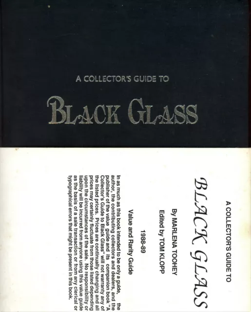 Black Glass – Makers Marks Patterns Dates Values / Illustrated Book + Values