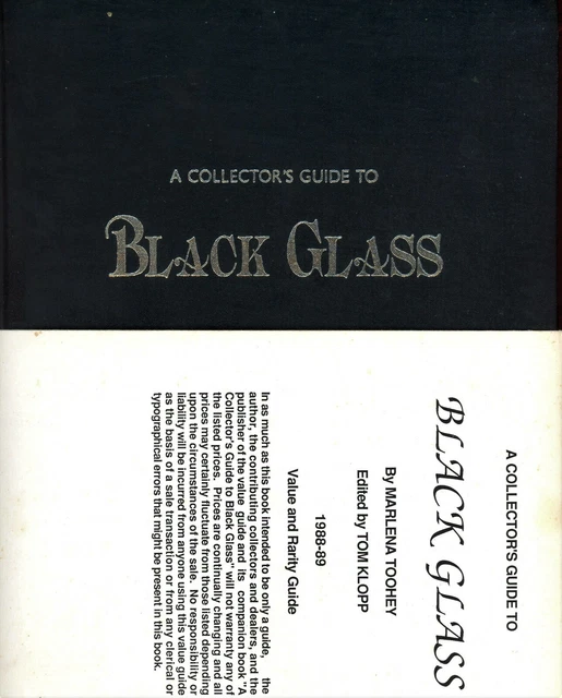 BLACK GLASS Makers Marks Patterns Dates Values / Illustrated Book