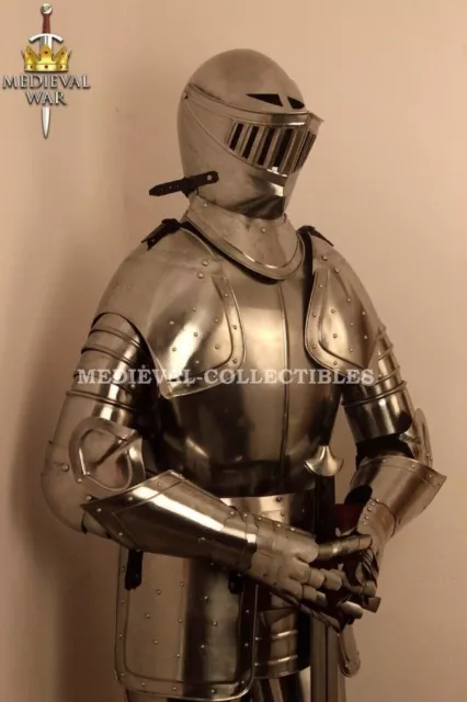 Medieval Wearable Knight Crusador Full Suit Of Armor Collectible Armor