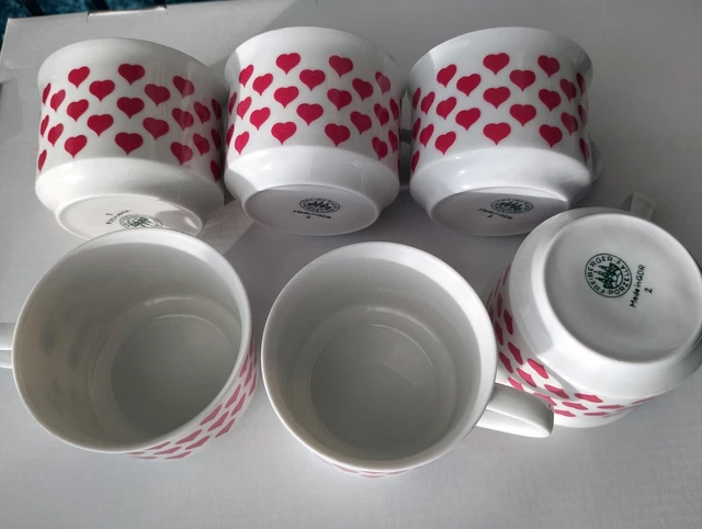 Home Xmas Village Lot De 6 Tasses En Porcelaine Noël - Décoration Festive Petit Déjeuner