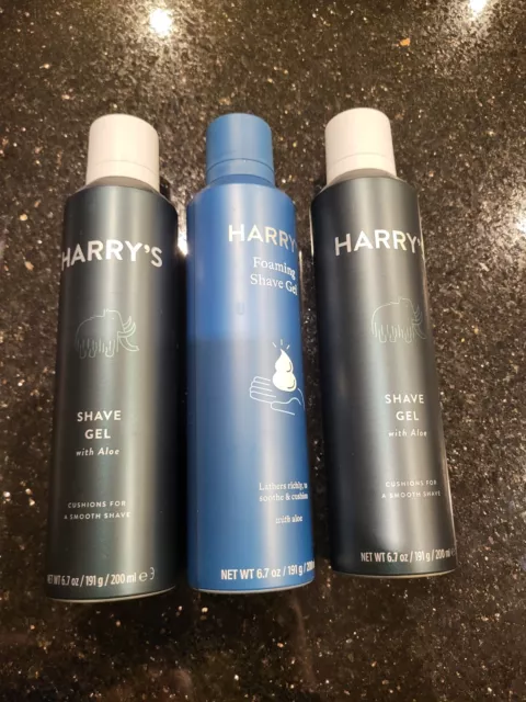 Harry's Shave Gel - Shaving Gel with An Aloe Enriched Formula - 3 Pack (6.7oz)