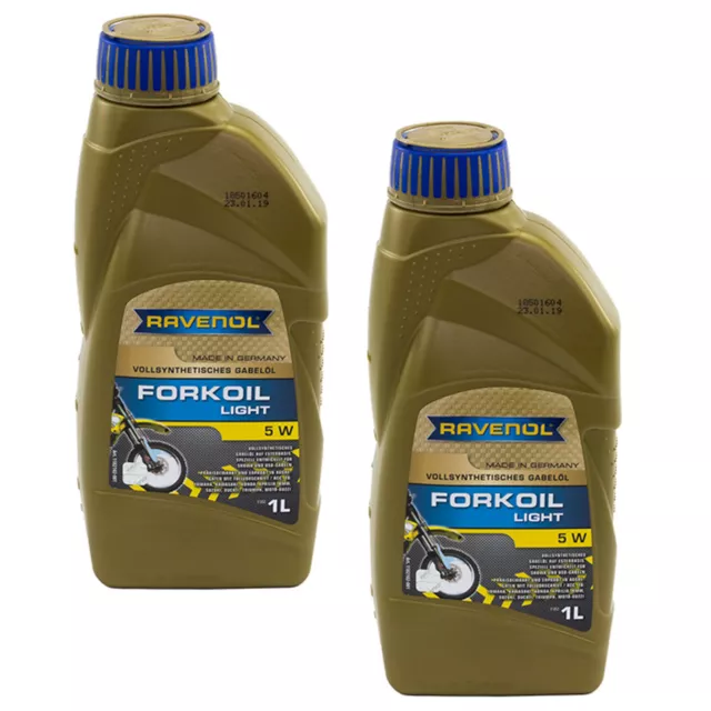 Gabelöl Ravenol SAE 5 2 Liter für Aprilia Honda Kawasaki KTM Suzuki Triumph 2