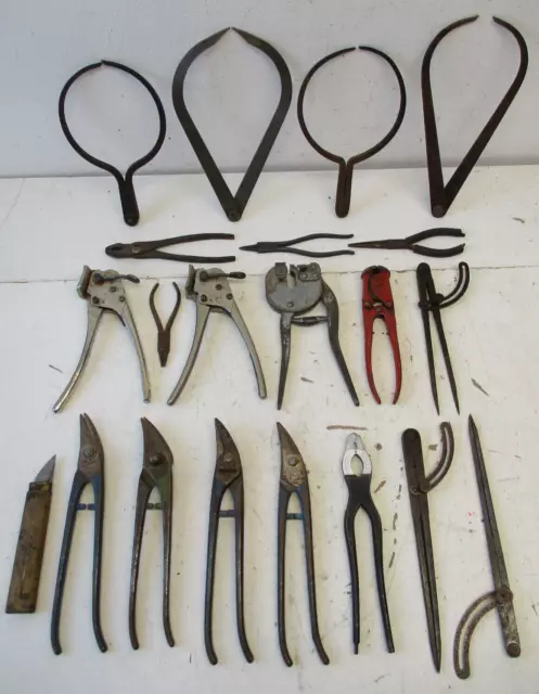 Sattler Werkzeug Konvolut Zangen Scheren Messer Bauchzirkel 21-teilig (LS-274) *