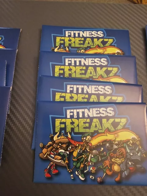 10 Packs Of Rare Fitness Freakz Trading Cards - Sealed 4 Cards Per Pack