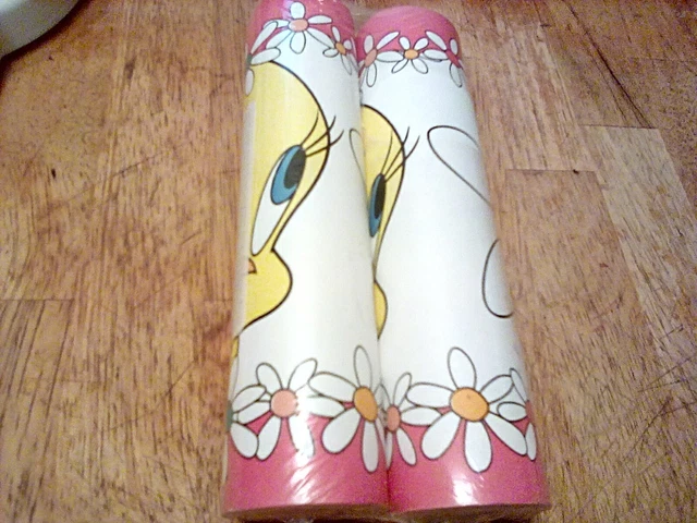Vtg Looney Tunes Imperial Border Roll Tweety Bird 10 Yards 1997