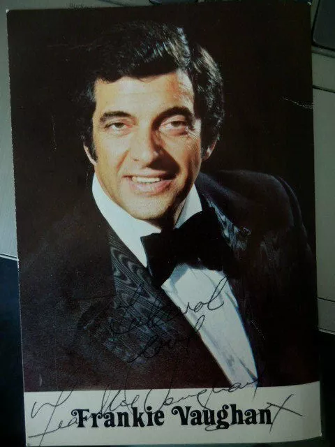 Frankie  Vaughan  -  British  Singer    -    Autographed  Photo