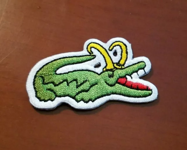 2" Iron On Alligator Loki Izod or Lacoste Parody Polo Shirt Patch