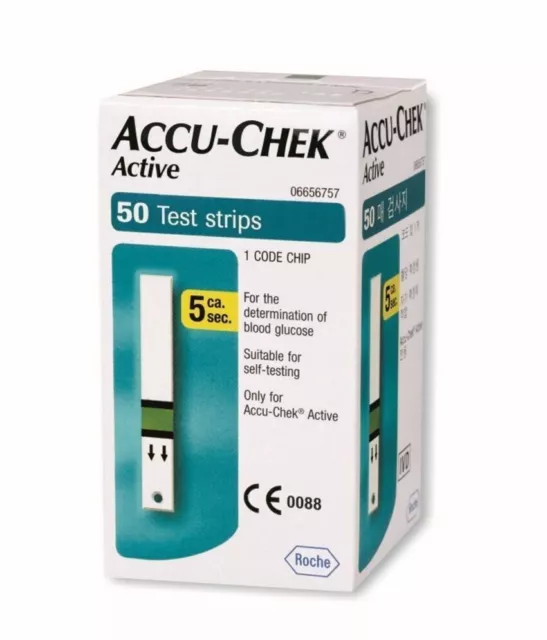 Accu-check active 50 bandelettes de test de glycémie EXP JAN-25 (produit...