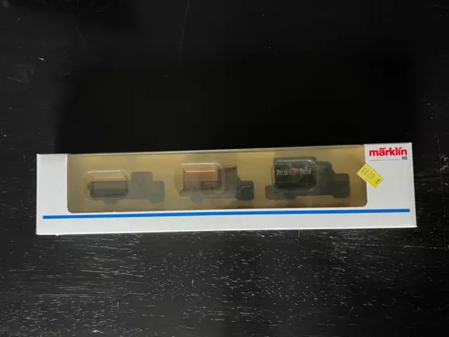 Marklin 1894 HO Scale Old Timer Delivery Truck Set of 3 Made in Germany