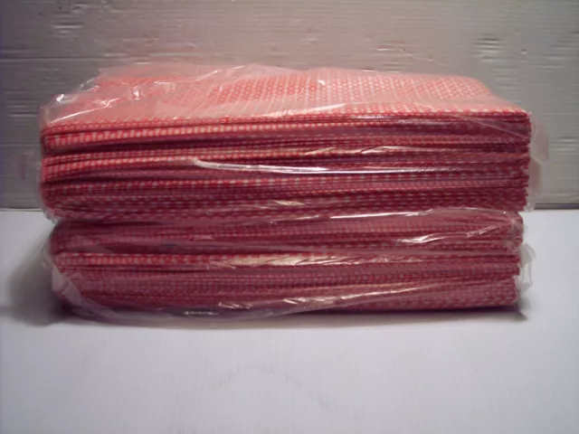 72 Reusable Wipes Cleaning Cloths  Xl Pink 23" X 13"  Free S/H