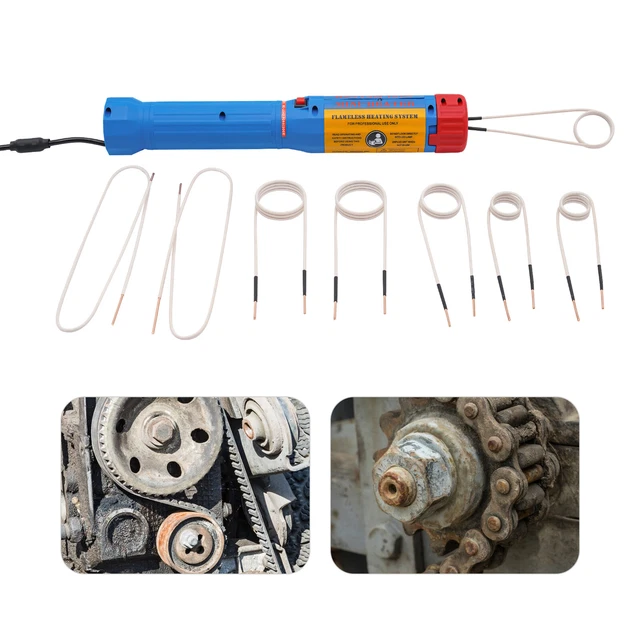 1100W Induktionsheizgerät 800°C - Flammenloser Schraubenlöser Mit 8 Spulen
