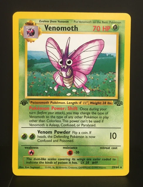 Venomoth  1. Edition | Jungle | Near Mint | english | Omot | Pokemon Karte #2