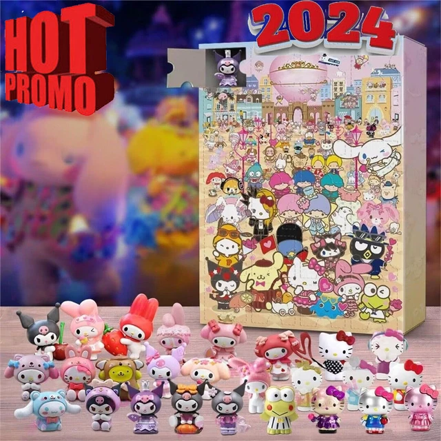 2025 CHRISTMAS ADVENT Calendar Hello Kitty Kuromi Countdown 24 Days