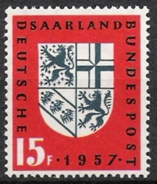 Saarland Nr.379 ** Eingliederung 1957, postfrisch