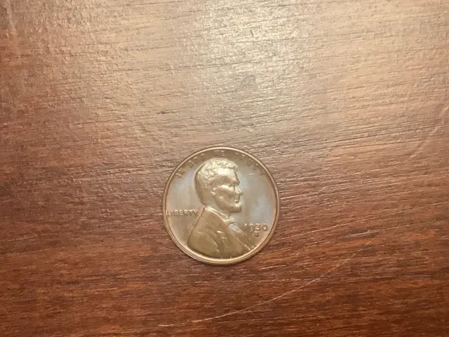 1930S Lincoln Cent RED-BROWN BU.