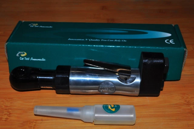 1/4" Dr Stubby Air Ratchet 230 RPM Car Tool Pneumatic EARS-2210 Vacula 7-1/2" 5