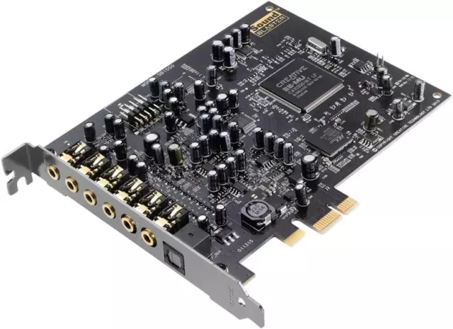 Tarjeta de sonido Creative Sound Blaster Audigy Pcie RX 7.1 con cabezal de alto rendimiento