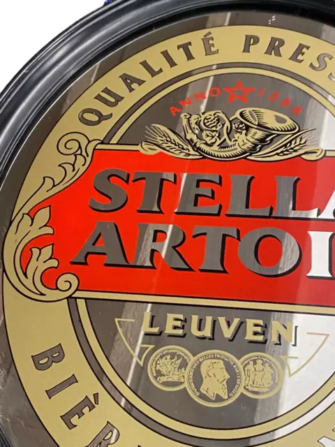 Ancien Miroir Glace Stella Artois Verre Bière 2