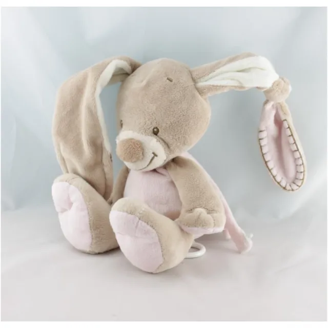 Doudou musical lapin beige rose NATTOU - 13921