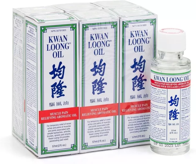 Aceite medicado Kwan Loong aceite rápido alivio del dolor aceite aromático... 2
