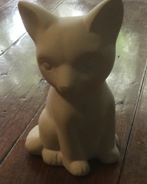 Paint your own pottery ceramic fox figurine