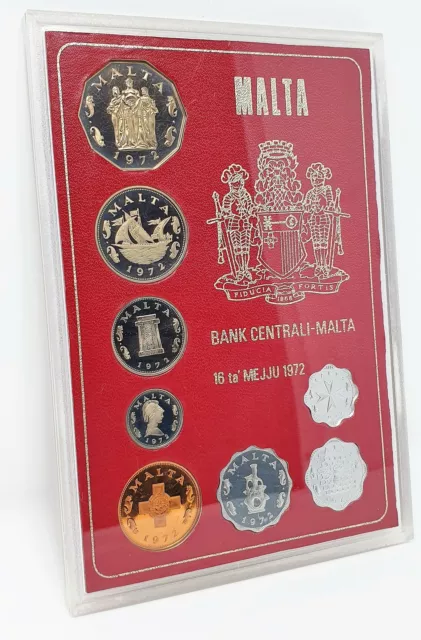 1972 Malta - Serie Divisionale Ufficiale - 8 Monete Fs - Proof - Mf100032