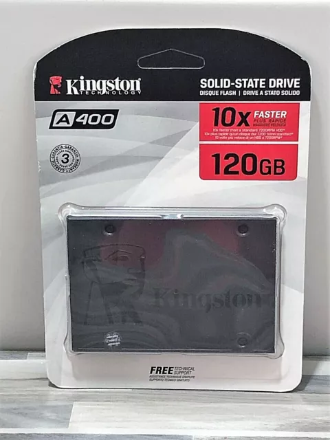 SSD Disque Dur Kingston® A400 120 Go SATA 3 2.5" Nouvelle édition