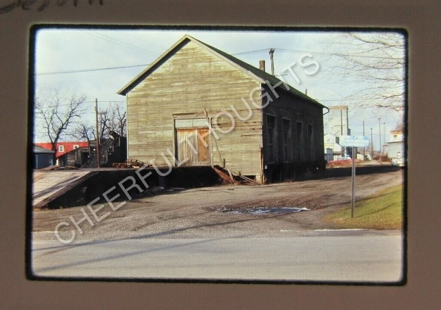 Original '70 Ektachrome Slide LEW Lake Erie Western Freight House  34K20