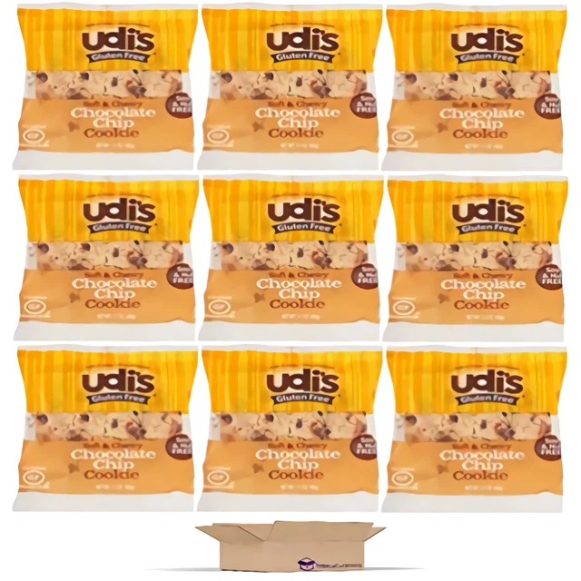 Sans Gluten Cookies Par Udi's Emballés Individuellement, 50ml Chocolat Puce