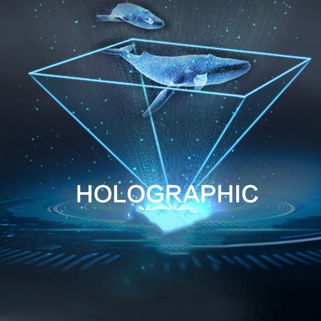 3D Holographic Display Hologram Pyramid Projector Student DIY Educational Toy