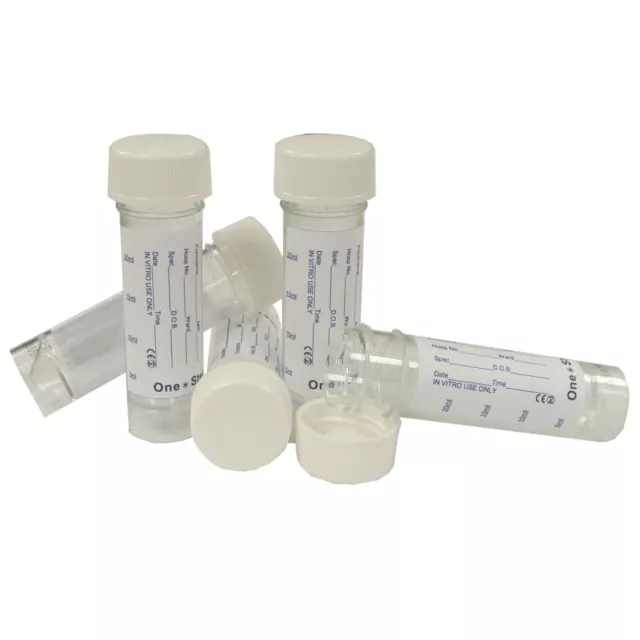 Urine Sample Bottles Specimen Containers 30ml Labelled Pots- Same As NHS