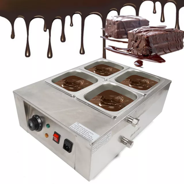 Dispositivo de control de temperatura aparato de fusión de chocolate olla de fusión de chocolate 30-80 °C 8 kg 1 kW DE