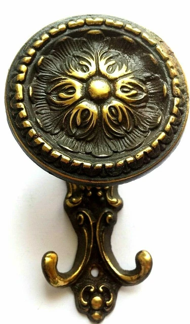 Brass Wall Mounted Coat Hook Key Holder L OLD STYLE VINTAGE BRASS Coat Hooks
