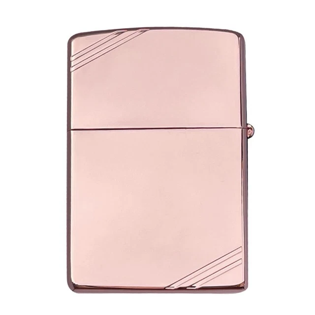 Zippo Oil Lighter 200 Copper Plain Pattern Full Color Print Regular Case Japan
