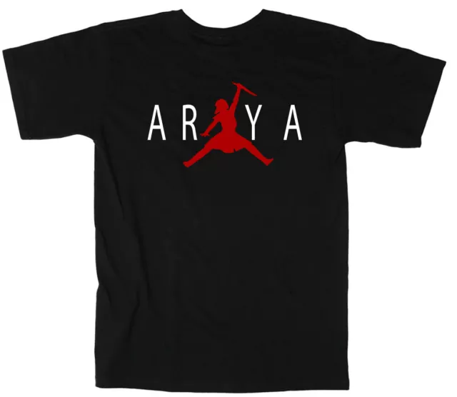 BLACK Arya Stark Game of Thrones GOT AIR T-Shirt