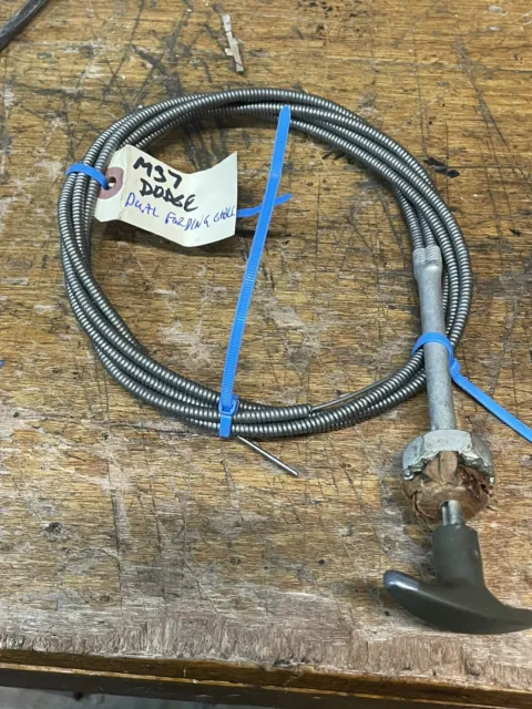 M37 M37B1 Dodge G741 Army Truck Dual Fording Control Cable - B