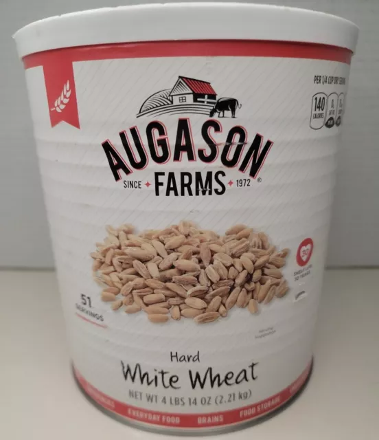 Augason Farms Hard White Wheat Emergency Food Storage #30