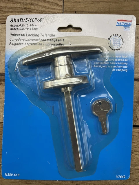 Camión tapa tapa tapa con manija en T National Hardware N280-610 cerradura puerta garaje