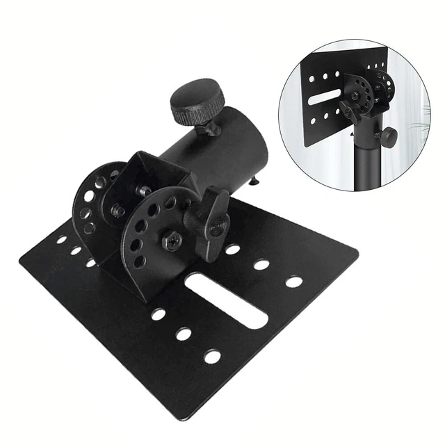 1x Metal Mount Tripod Pole DJ/PA Speaker Stand Black Adapter Top Cap 175x110 Mm