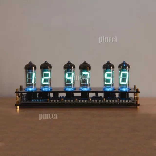 IV11 VFD Clock Fluorescent Tube Clock Colors Light Display Time Date Temperature