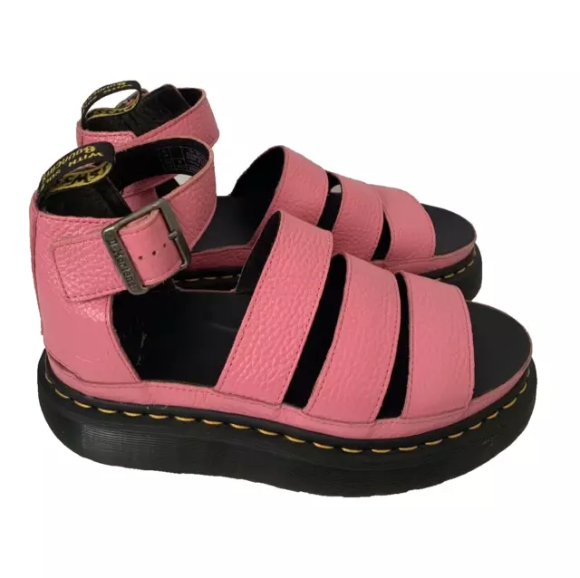 Dr martens clarissa ii sales quad sandals in bright pink
